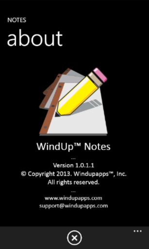 WindUp™ Notes screenshot 1